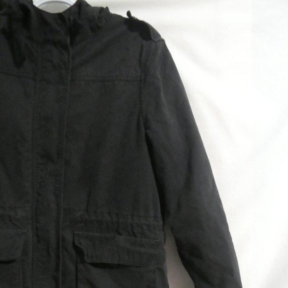 OLD NAVY | small | Hooded Faded Black Jacket | Button Out Quilted Lining | GUC - Picture 5 of 15
